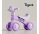 Kids Balance Bike With Music & LED Headlight, 4 Wheel Toddler Ride On Toy, Stable Anti-Rollover Baby Walker Bike, Indoor Outdoor Sliding Car For Toddlers 1-3 Years, Comfortable Seat, Non-Slip Handlebar, Lightweight Push Scooter Training Bike, Early Balance Training Ride On Toy For Boys & Girls, Durable Kids Scooter Walker Toy, Smooth Quiet Wheels, Safe Triangular Structure, Beginner Ride On Balance Bike For Baby Toddlers - PURPLE 1 in UAE