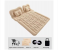 Back Seat Inflatable Car Air Mattress for Travel ,Portable SUV & Sedan Sleep Bed with 2 Pillows, Head Protection & Storage Bag for Camping, Road Trips & Outdoor Use - Beige 1 in UAE