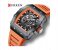 CURREN 8438 Men’s Luxury Rectangle Quartz Watch – Sport Casual Analog Wristwatch with Silicone Rubber Strap, Luminous Hands & Water Resistant Design 5 in UAE