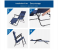  Folding Zero Gravity Reclining Lounge Chair with Adjustable Headrest & Padded Armrests, Portable Beach & Camping Bed, Navy Blue – Best Outdoor Furniture 2 in UAE