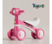Kids Balance Bike with Music & LED Headlight, 4 Wheel Toddler Ride On Toy, Stable Anti-Rollover Baby Walker Bike, Indoor Outdoor Sliding Car for Toddlers 1-3 Years, Comfortable Seat, Non-Slip Handlebar, Lightweight Push Scooter Training Bike, Early Balance Training Ride On Toy for Boys & Girls, Durable Kids Scooter Walker Toy, Smooth Quiet Wheels, Safe Triangular Structure, Beginner Ride On Balance Bike for Baby Toddlers - PINK 1 in UAE