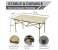 Portable Folding Camping Table with Wood Grain Top - Lightweight Aluminum Outdoor Picnic Table with Storage Mesh Net & Carry Bag - Brown (UAE Edition) 3 in UAE