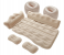 Back Seat Travel Inflatable Car Air Mattress - Premium Portable Sleep Bed with 2 Pillows & Supportive Base for SUV, Sedan & Camping - Beige/Cream 1 in UAE