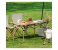 Portable Folding Camping Table with Wood Grain Top - Lightweight Aluminum Outdoor Picnic Table with Storage Mesh Net & Carry Bag - Brown (UAE Edition) 2 in UAE
