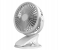2-in-1 Rechargeable Clip-on & Desktop Fan – Portable USB Personal Fan with 360° Rotation & Strong Grip Clamp – 3-Speed Quiet Cooling Fan for Office Desk, Baby Stroller, and Bedside – White 1 in UAE