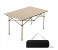 Portable Folding Camping Table with Wood Grain Top - Lightweight Aluminum Outdoor Picnic Table with Storage Mesh Net & Carry Bag - Brown (UAE Edition) 1 in UAE