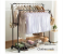 Metal Coat Rack, Simple Floor Standing Clothes Hanger for Indoor Balcony and Dormitory, Easy Assembly Drying Organizer 3 in UAE