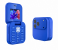 2026 17 PRO Edition New Mini Flip Mobile Phone 2 SIM Card Small Display Foldable Cell Phone, Unlocked Flip Phone , Blue 1 in UAE