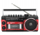 PuXing PX-250BT Retro Cassette Player & 3-Band AM/FM/SW Radio with Bluetooth, USB/SD MP3 Playback and Recording Function - Red/Black 1 in UAE