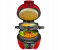 3-in-1 Breakfast Sandwich & Hamburger Maker – 600W Electric Burger Machine with Built-In Egg Cooker Ring, Non-Stick Plates & Cool-Touch Housing – Quick Portable Home Brunch Machine (Red) 1 in UAE