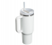 Stanley Quencher H2.0 FlowState Vacuum Stainless Steel Water Bottle with Lid and Straw, BPA-Free, 40oz , Pure white 2 in UAE