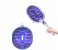 Rechargeable Electric Mosquito Racket & Bug Zapper Bat with Wall Mount and UV Light Trap 1 in UAE
