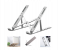 Laptop Stand Foldable Height Adjustable Laptop Stand,Aluminum Cooling Portable Laptop Stand and Suitable for All Laptops & MacBooks (Silver) 2 in UAE