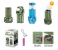 Multi-functional Outdoor Use Powerful Type-c Rechargeable Aluminum Alloy Waterproof Outdoor Solar Camping Fan 6 in UAE
