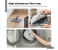 360° Spin Mop with Square Bucket Deluxe System Set and Reusable Microfiber Pads for Wet & Dry Glass, Wall, Tile and Home Floor Cleaning - 6 in UAE