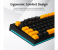 AULA F3032 Wired RGB Backlight Mechanical Gaming Keyboard | Orange + Black, Red Switch (F3032OBRd) 8 in UAE