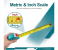 TOTAL 10m x 25mm Professional Measuring Tape – Double-Sided Metric & Inch Steel Tape Measure with Three-Button Lock System and Continuous Marking Blade 4 in UAE