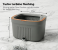 360° Spin Mop with Square Bucket Deluxe System Set and Reusable Microfiber Pads for Wet & Dry Glass, Wall, Tile and Home Floor Cleaning - 7 in UAE