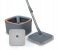 360° Spin Mop with Square Bucket Deluxe System Set and Reusable Microfiber Pads for Wet & Dry Glass, Wall, Tile and Home Floor Cleaning - 1 in UAE