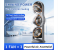 Three-head Foldable Plastic Desktop Fan USB Rechargeable Portable Outdoor Multi-speed Adjustable Light for Household RV 3 in UAE