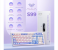 AULA S99 Tri-Mode (2.4G/BT/Wired) Programmable Full Size Membrane Gaming Keyboard | Blue+White (S99UW) 3 in UAE