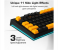 AULA F3032 Wired RGB Backlight Mechanical Gaming Keyboard | Orange + Black, Red Switch (F3032OBRd) 6 in UAE