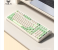 AULA S99 Gaming Keyboard, Wireless Computer Keyboards, Tri-Mode Bluetooth/2.4GHz/USB-C Custom Creamy Keyboard with Number Pad, RGB Backlit Media Knob Cute Programmable Keyboard for PC Gamer - Green 1 in UAE