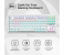 AULA Mechanical F3032 Keyboard, 87 Keys RGB Backlight Gaming Keyboard, Compact Wired Computer Keyboards for Windows PC (White, Red Switch) 4 in UAE