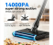 Wireless Wet Dry Vacuum Cleaner Mop Combo - 14000Pa Power Suction Self-Cleaning, Low Noise, Rechargeable Vacuum Cleaner With 3 Modes & Adjustable Length, Multi-Angle Brush For Apartment Hardwood Rug, Pet Hair, Car, Black 1 in UAE