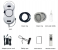 Window Cleaner Robot with Ultrasonic 5600PA Auto Water Glass Cleaning Automatic Smart Robot Cleaner, Remote Control Window Vacuum Cleaner with Control Windows/Tiles/Class Door Indoor Outdoor 4 in UAE