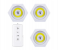 Set of 3 LED Puck Lights with Remote Control 2 in UAE