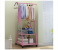  Heavy Duty Metal Clothes Rack with 2-Tier Storage Shelves 1 in UAE
