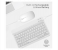 Ultra-Slim Bluetooth Keyboard Portable Mini Wireless Keyboard Rechargeable for Apple iPad iPhone Samsung Tablet Phone Smartphone iOS Android Windows (10 inch white) 2 in UAE