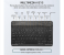 Ultra-Slim Bluetooth Keyboard Portable Mini Wireless Keyboard Rechargeable for Apple iPad iPhone Samsung Tablet Phone Smartphone iOS Android Windows (10 inch black) 4 in UAE