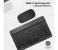 Ultra-Slim Bluetooth Keyboard Portable Mini Wireless Keyboard Rechargeable for Apple iPad iPhone Samsung Tablet Phone Smartphone iOS Android Windows (10 inch black) 7 in UAE