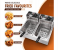  DENX DX4003 Double Tank Electric Deep Fryer, Stainless Steel, with Temperature Control, for Restaurant, French Fries & Fast Food 2 in UAE