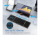 Foldable Bluetooth Keyboard with Touchpad Portable Wireless (Sync Up to 3 Devices), Rechargeable Mini Wireless Bluetooth Tri-Folding Keyboard for Android iOS Windows Tablets 2 in UAE