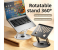 360 All-Metal Rotatable Laptop/Tablet Stand Foldable Height-Adjusting Heat-Dissipating Multi-Functional 3 in UAE