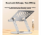 360 All-Metal Rotatable Laptop/Tablet Stand Foldable Height-Adjusting Heat-Dissipating Multi-Functional 4 in UAE
