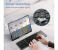 Foldable Bluetooth Keyboard with Touchpad Portable Wireless (Sync Up to 3 Devices), Rechargeable Mini Wireless Bluetooth Tri-Folding Keyboard for Android iOS Windows Tablets 5 in UAE