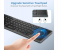 Foldable Bluetooth Keyboard with Touchpad Portable Wireless (Sync Up to 3 Devices), Rechargeable Mini Wireless Bluetooth Tri-Folding Keyboard for Android iOS Windows Tablets 3 in UAE