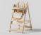 Newborn High Chair KD505 Metal Frame High Quality beigue 1 in UAE