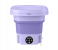  Mini Folding Washing Machine Portable Ultrasonic Turbo Washer with Spin Dryer Basket for Baby Clothes, Underwear & Travel 1 in UAE