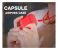 Soft Silicone Capsule Airpods Case with Strap Set - RED 2 in KSA