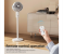 DENX DX2607 3 in 1 Air Circulation Fan with Remote | USB C Rechargeable Portable Desk & Pedestal Fan with 90 Degree Oscillation Adjustable Height 5 Speed Silent Cooling for Home Office Bedroom 4 in UAE