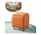  5 Pcs Rolling Stools for Coffee Table Space-Saving 360° Rotating PU Cush & Iron e Ideal for Living Room Modern Design 1 in UAE