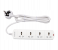 Epsilon 4 Way 3 Meter Extension Socket ES1111 - White 1 in UAE