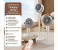 DENX DX2607 3 in 1 Air Circulation Fan with Remote | USB C Rechargeable Portable Desk & Pedestal Fan with 90 Degree Oscillation Adjustable Height 5 Speed Silent Cooling for Home Office Bedroom 2 in UAE