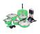 Olympia OE-2301 Die Cast Nonstick Ceramic Cookware Set - Green, 23 Pieces 1 in UAE