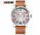 Curren 8254 Analog Quartz Watch For Men Brown and Silver 1 in UAE